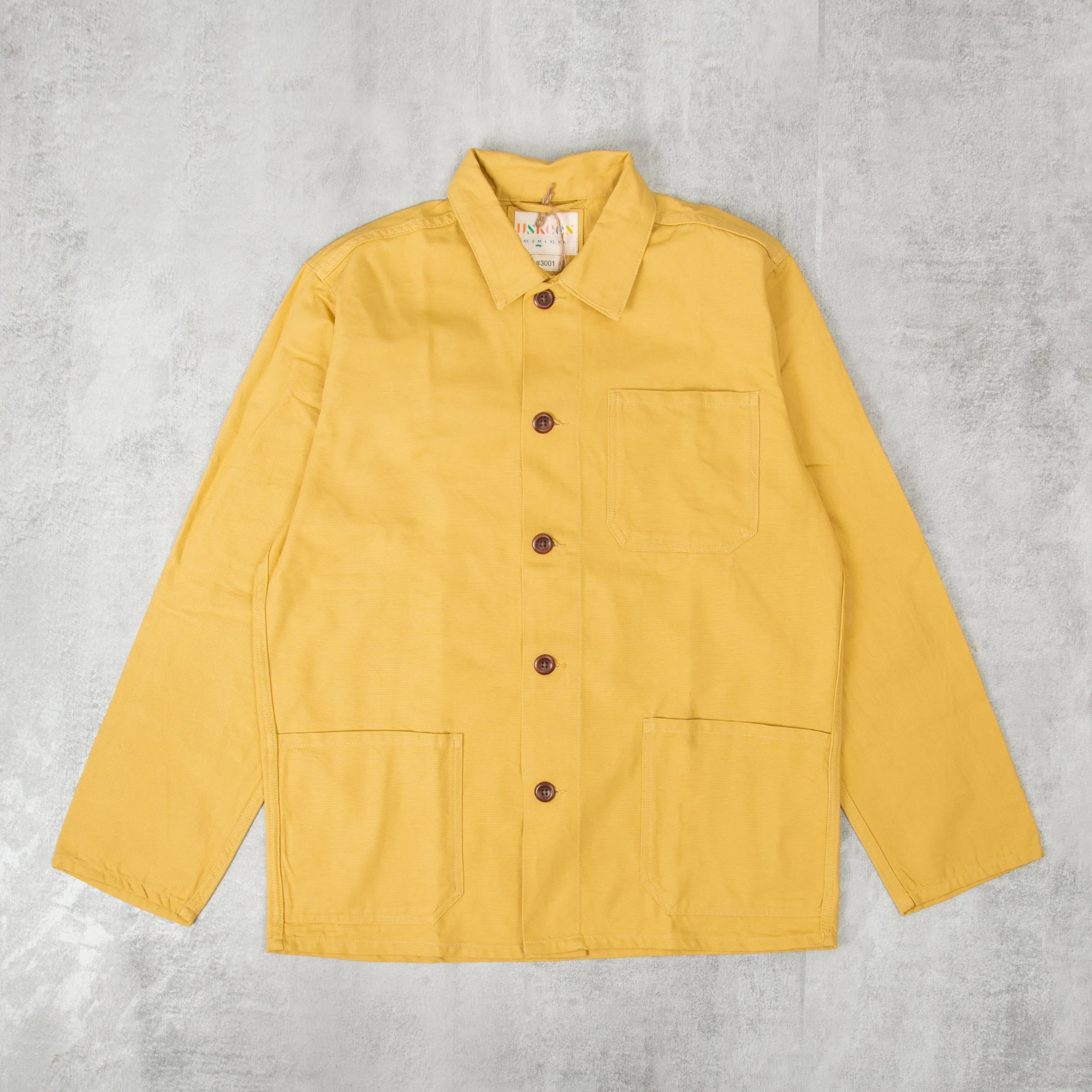 Uskees 3001 Button Overshirt - Citronella