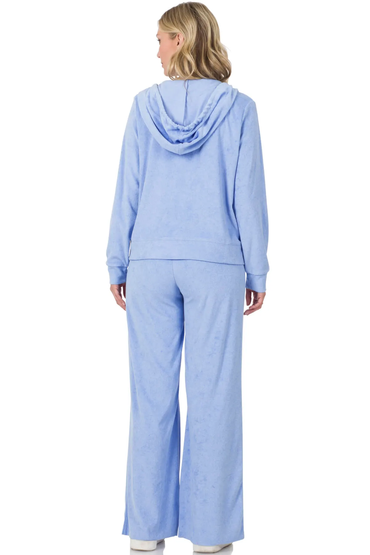 Zip Up Hoodie Jacket and Drawstring Pants | Two-Piece Set